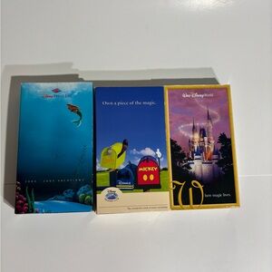 LOT - Disney Cruise Line, Disney Vacation Club, Walt Disney Resort VHS 3 Videos